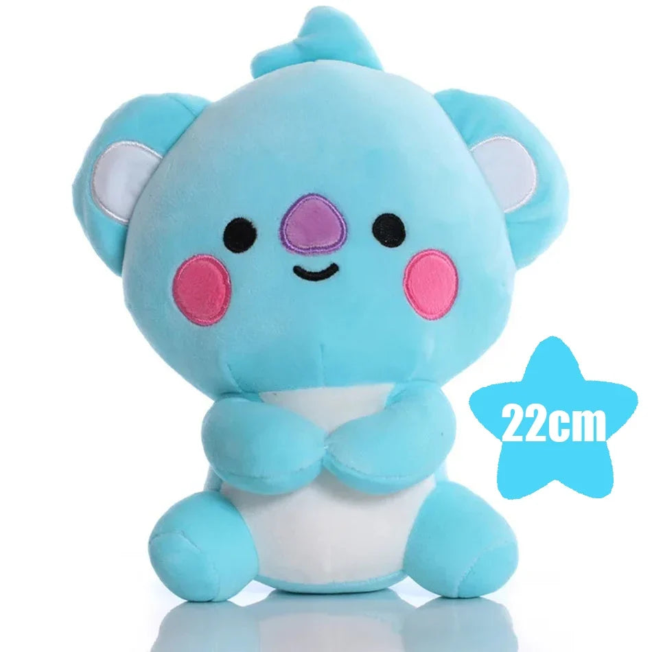 B-T-21 Plush Toy Set – Cute Cartoon Animal Keychain & Backpack Pendant, Soft Stress Relief Toy & Friend Gift