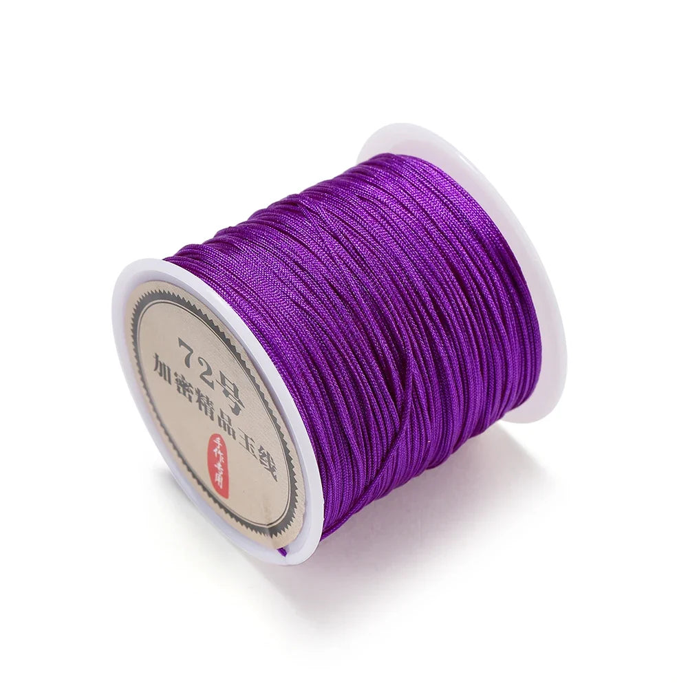 10/50M 0.8mm Nylon Thread Cord – DIY Chinese Knot, Bracelet, Tassel & Shamballa Braided String for Jewelry Making