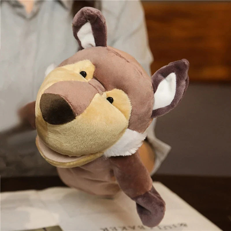 Cartoon Plush Hand Finger Puppets – Soft Interactive Toy for Kids, Party Supply & Family Gathering Fun