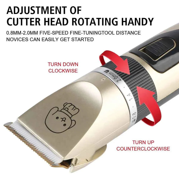 Pet Hair Clipper Grooming Trimmer Set – Professional Cordless Clippers