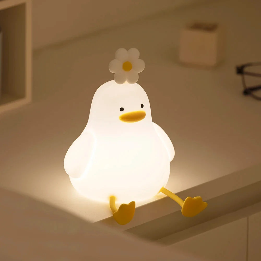 Animal Shaped Night light LED cute panda rabbit light USB charging timed bedside decoration Children's eye protection