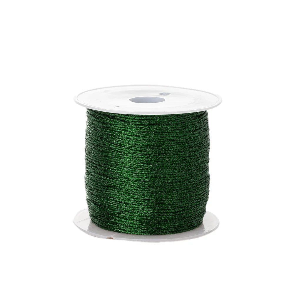 Metallic Beading Thread Cord – Rose Gold & Silver for DIY Jewelry
