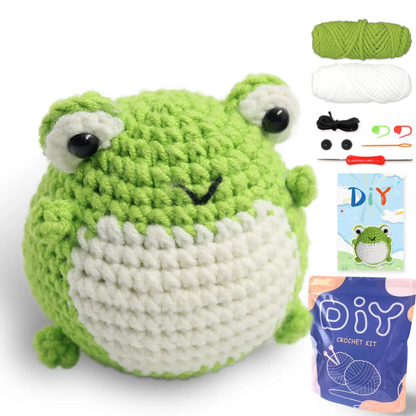 Animal sery Crochet Kit for Beginners Crochet Starter SET ,DIY Crochet Kit For Beginners,Crocheting Knitting Kit Step-by-Step