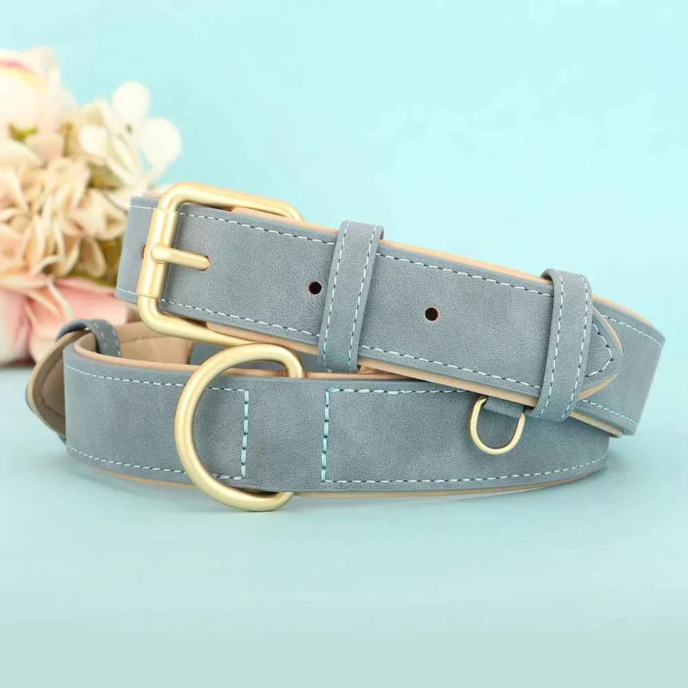 Premium Leather Dog Collar for Style and Durability
