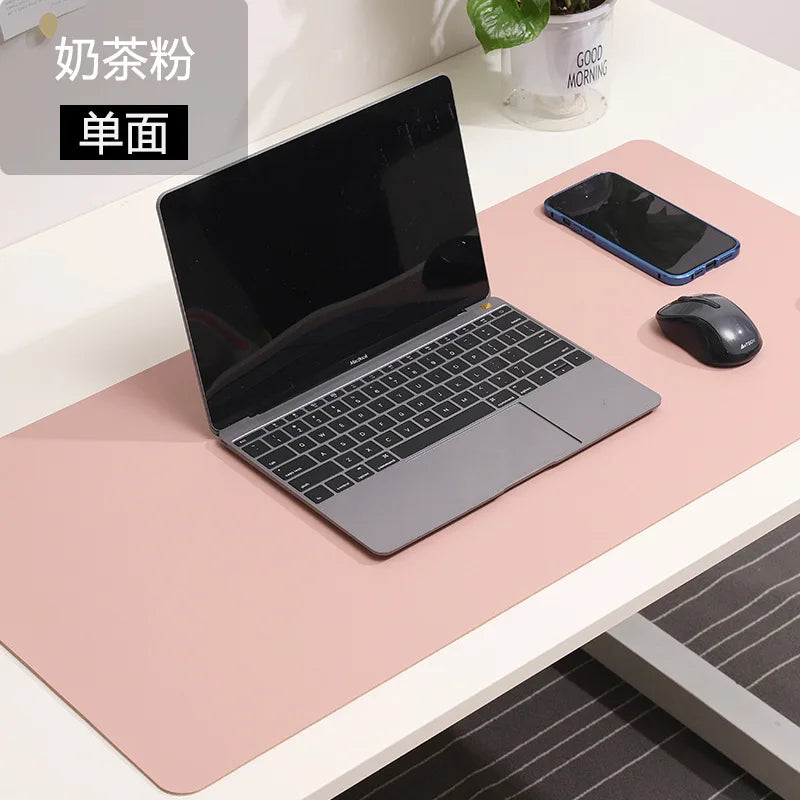 White Mouse Pad – Large Portable Waterproof Non-Slip PU Suede Gaming & Office Desk Mat for Keyboard and Mouse