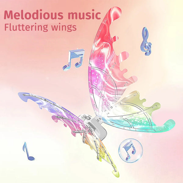 Luminous butterfly electric wings music fairy wings angel props gift