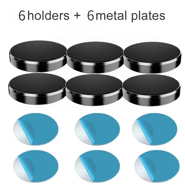 Magnetic Car Phone Holder Magnet Mount Bracket Stick on Car Dashboard Wall Mobile Cell Support in Car for iPhone Samsung Xiaomi