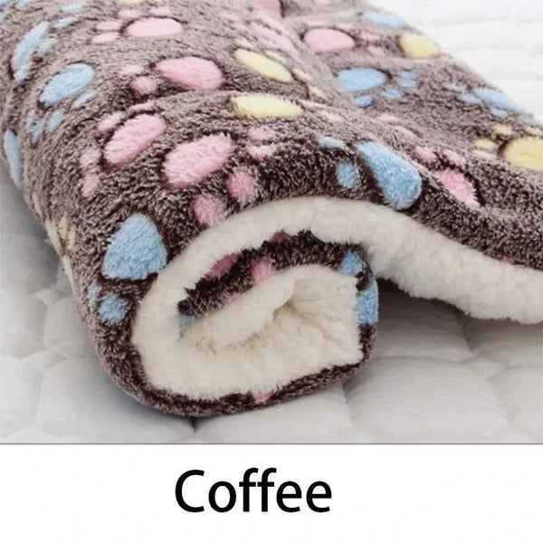 Flannel Pet Sleeping Mat & Dog Bed – Soft, Washable, and Durable