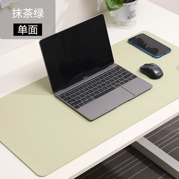White Mouse Pad – Large Portable Waterproof Non-Slip PU Suede Gaming & Office Desk Mat for Keyboard and Mouse