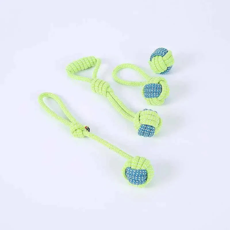 Interactive Cotton Rope Dog Toys for Puppies & Adults