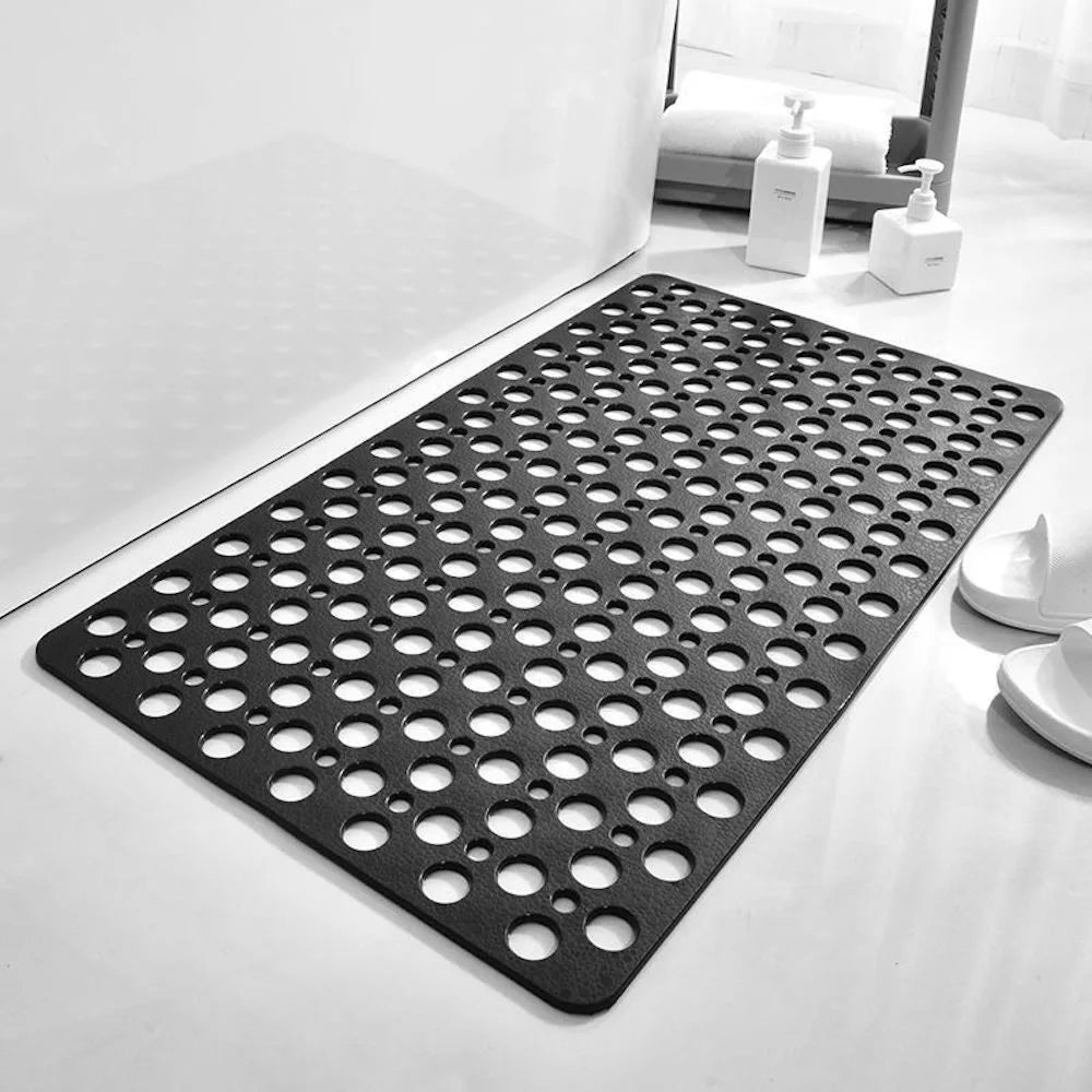 Non-Slip Bathroom Mat with Suction Cups – 43x75cm Quick Drain Shower Rug