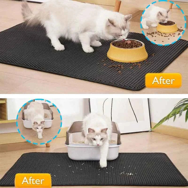 Cat Litter Mat – Waterproof Double Layer For Clean Floors