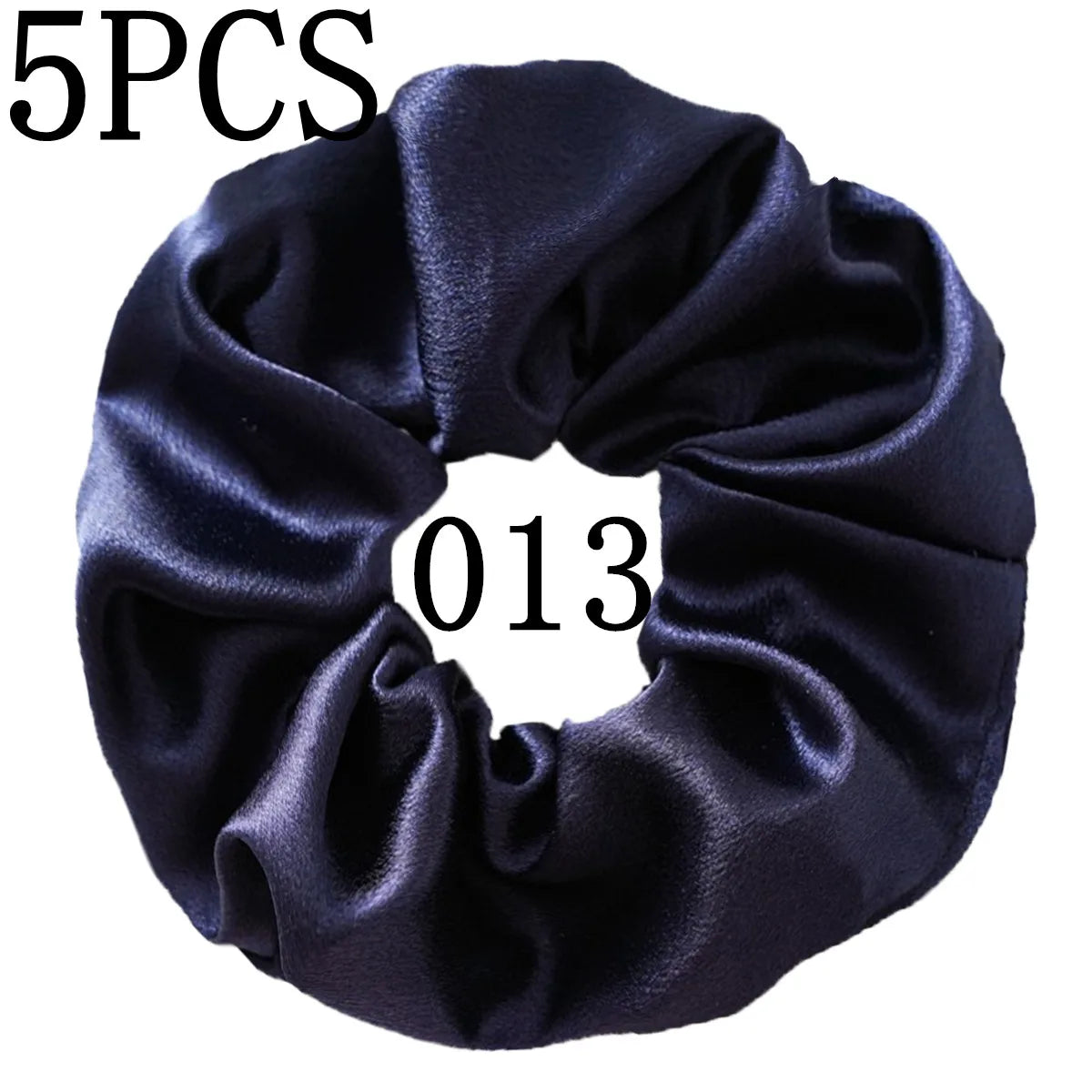 10/5 Pcs Satin Hair Scrunchies Set for Women & Girls – Soft Silk Elastic Hair Bands | Elegant Solid Color Ponytail Holders & Headwear Accessories