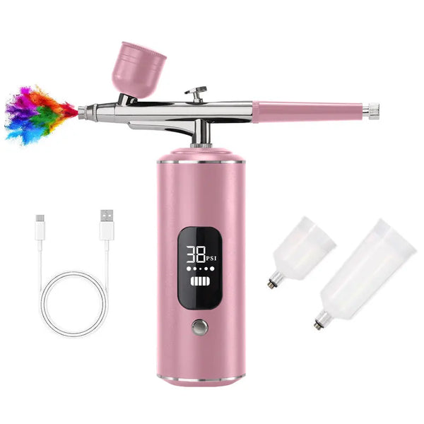 Air Brush With Compressor Portable Air Brush Air Brush Cake Painting Crafts Air Brush Art Painting Compressor Airbrush Pen Airbr