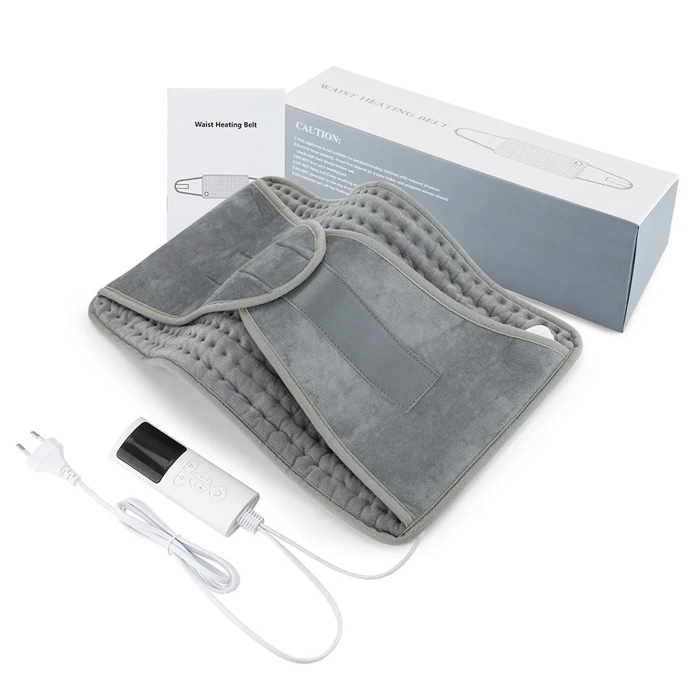 Electric Heating Waist Belt – Adjustable Thermal Pad for Back & Abdomen