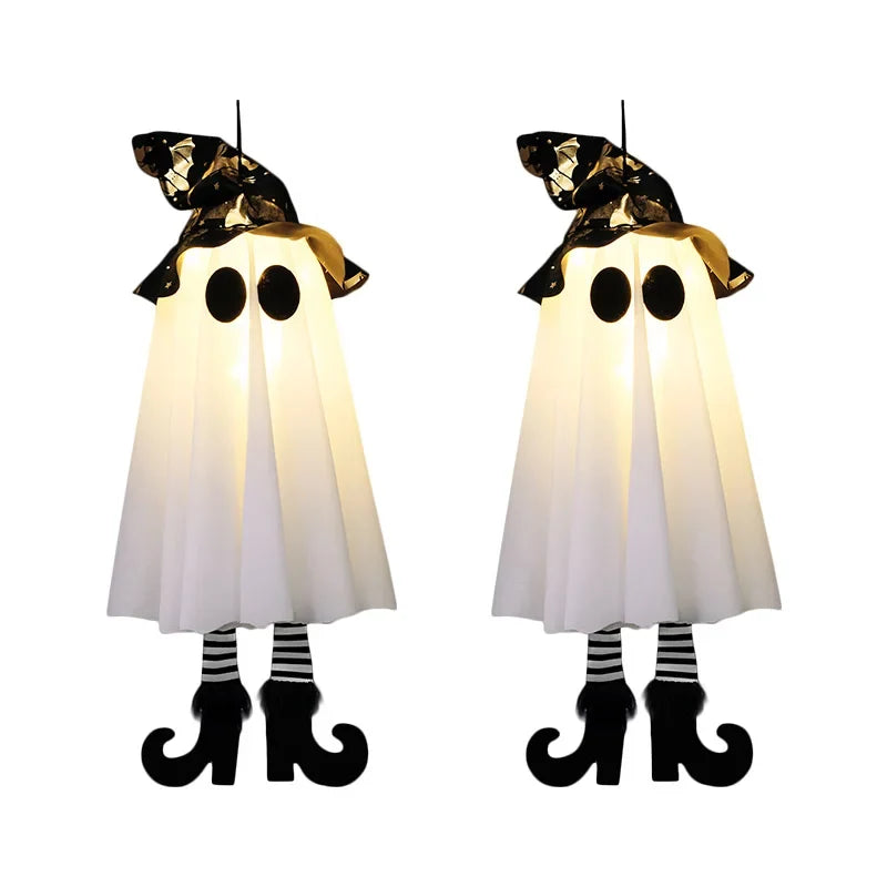 1/2/3pcs Halloween LED Light Up Witch Ghost for Halloween Party Home Indoor Outdoor Yard Decoration Scary Hanging Ornaments Gift
