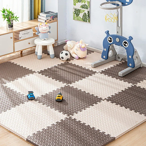 Puzzle Foam Play Mat for Children – Interlocking Tiles Baby Carpet, Kids’ Floor Padding for Home & Workout