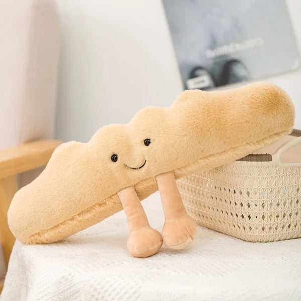 Cute Cartoon Egg & Toast Plush Toy – Breakfast Expression Stuffed Doll Pillow | Soft Baby Comfort Toy & Christmas Gift