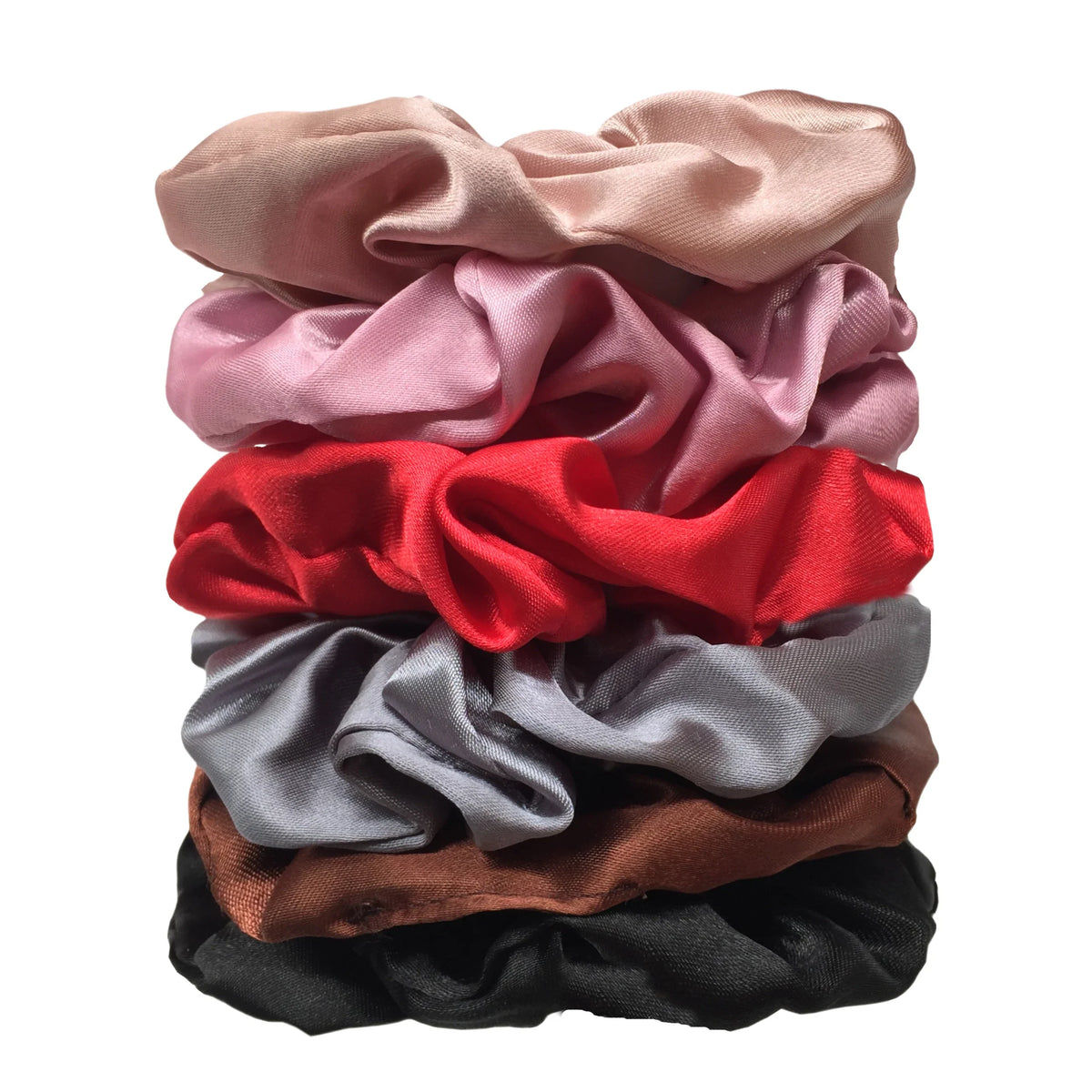 Satin Scrunchies Set for Women & Girls – 25/10/6 Pcs Elastic Hair Bands | Soft Silk Ponytail Holders & Fashion Hair Accessories