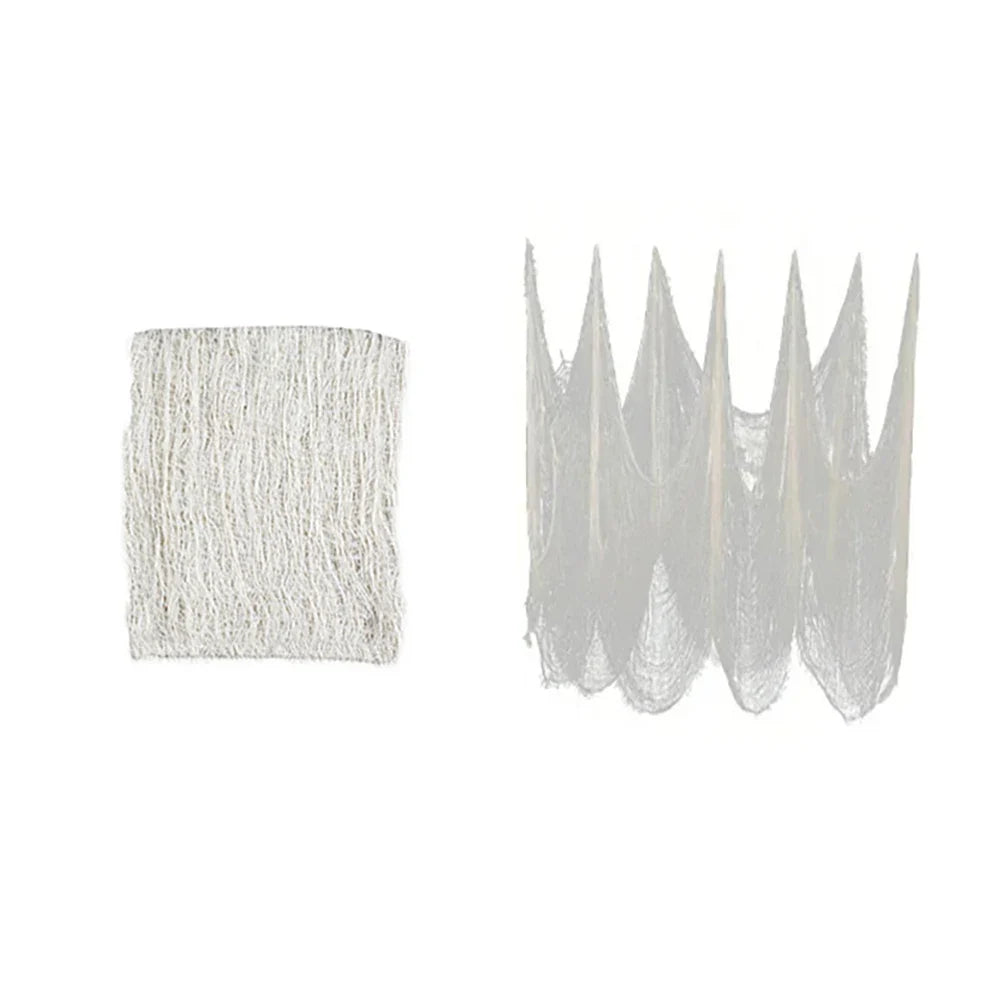 Halloween Bloody Gauze Decorations,Horror Bloody Cloth Bandage,Door Curtainsss,Halloween Haunted House Party Props
