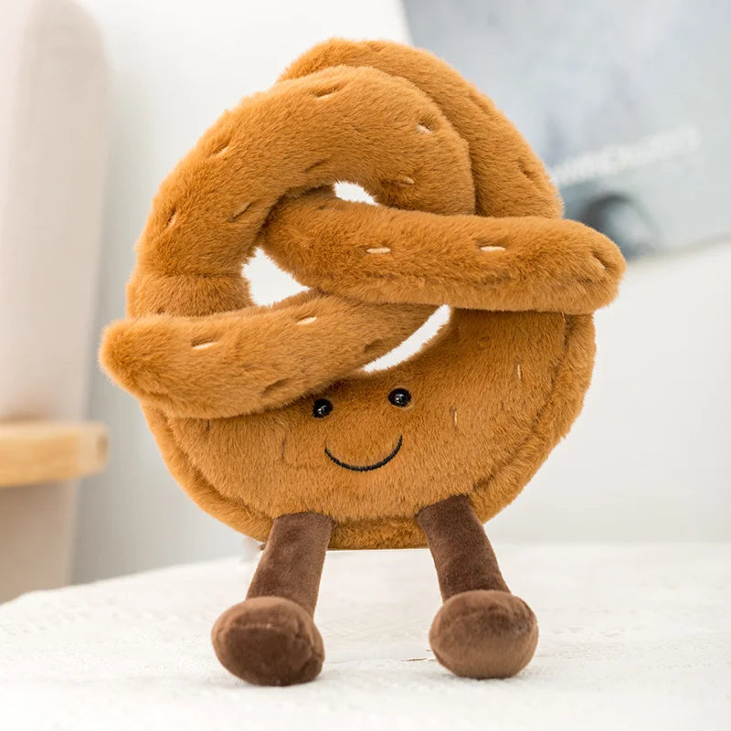 Cute Cartoon Egg & Toast Plush Toy – Breakfast Expression Stuffed Doll Pillow | Soft Baby Comfort Toy & Christmas Gift