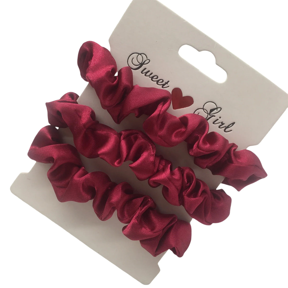 3/5/6 Pcs Silk Satin Scrunchies Set for Women – Elegant Solid Color Hair Bands | Soft Elastic Ponytail Holders & Hair Accessories