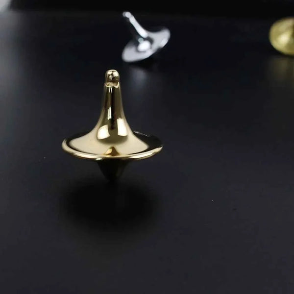 Metal Gyro Great Accurate Silver Spinning Top Hot Movie Totem Print Spinning Top apda7a08