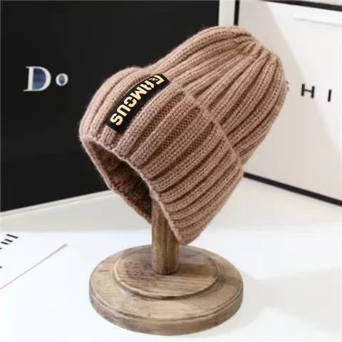 Soft Crochet Knit Beanie Winter Hat for Men Women Unisex Warm Solid Color Cold Cap Fashion Accessory