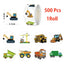 500/1000 Pcs Easykart Truck Vehicle Stickers Construction Stickers Roll For Kids Teens Vehicle Car  Potty Stickers For Home Part