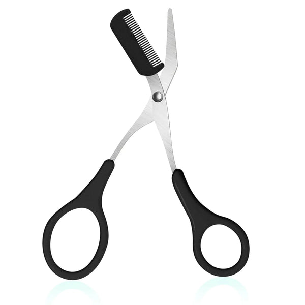 Eyebrow Trimmer, Stainless Steel Eyebrow Scissors With Comb, Eyebrow Trimming Scissors Hair Removal Beauty Tools