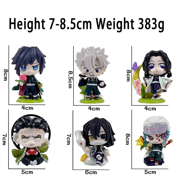 Demon Slayer Tanjiro Kamado Nezuko anime cartoon figure blind box creative personalized statue model ornament surprise gift box