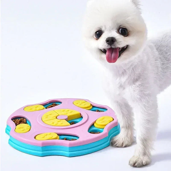 Interactive Dog Puzzle Slow Feeder – Non-Slip Food Dispenser for Dogs & Cats