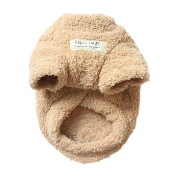 Winter Warm Plush Dog Sweater – Soft Pet Coat for Small Dogs & Puppies