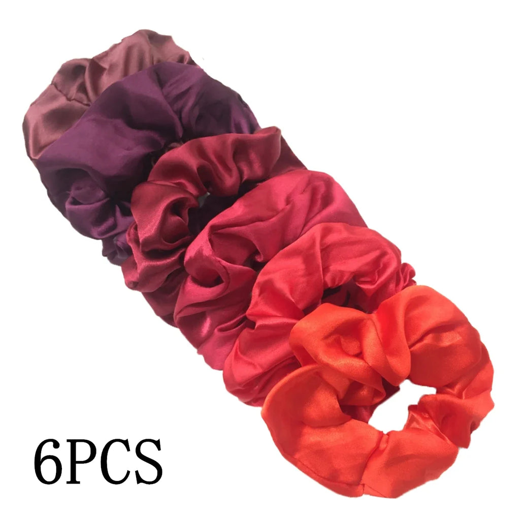 Satin Scrunchies Set for Women & Girls – 25/10/6 Pcs Elastic Hair Bands | Soft Silk Ponytail Holders & Fashion Hair Accessories