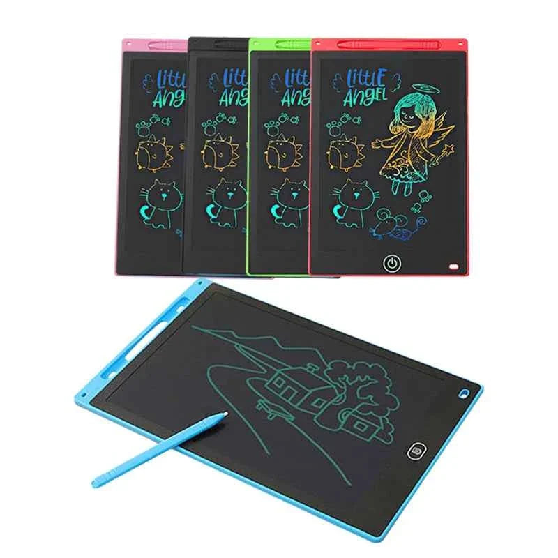 12 inch LCD Writing Tablet for Kids-Reusable Drawing Board, Eye Protection Screen, Lock Button & Instant Erase-Educational Gift