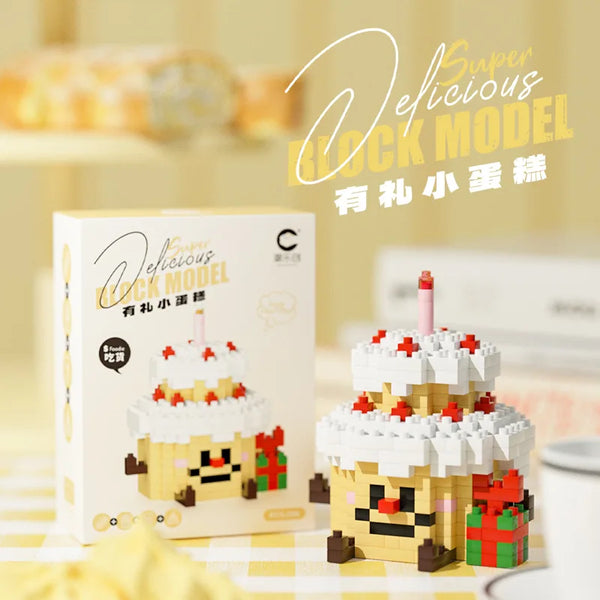 Fun Micro Particle Building Blocks Happy Eat and Play Series Vibrant Avocado Pineapple Children's Educational Assembling Toys