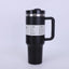 40 Oz / 1200 Ml Insulated Mug with Handle and Straw, Stainless Steel Tumbler with Spill-proof Lid for Hot or Cold Drinks