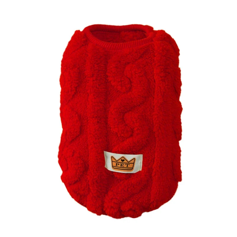 Soft Cozy Cat Sweater – Winter Fleece Vest for Sphynx & Small Dogs