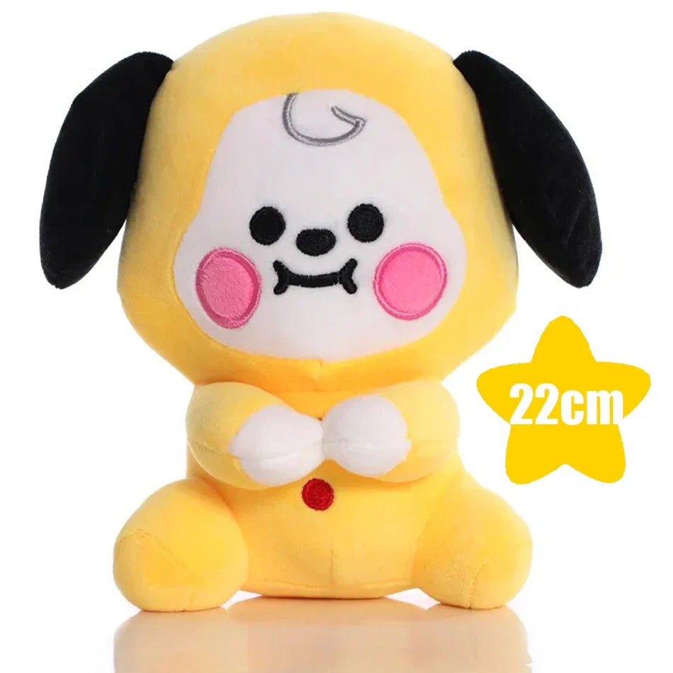 B-T-21 Plush Toy Set – Cute Cartoon Animal Keychain & Backpack Pendant, Soft Stress Relief Toy & Friend Gift