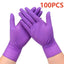 Fuchsia Nitrile Disposable Gloves 20/100PCS 3-mil Powder & Latex Free Household Cleaning Gloves for Cooking Kitchen Esthetician