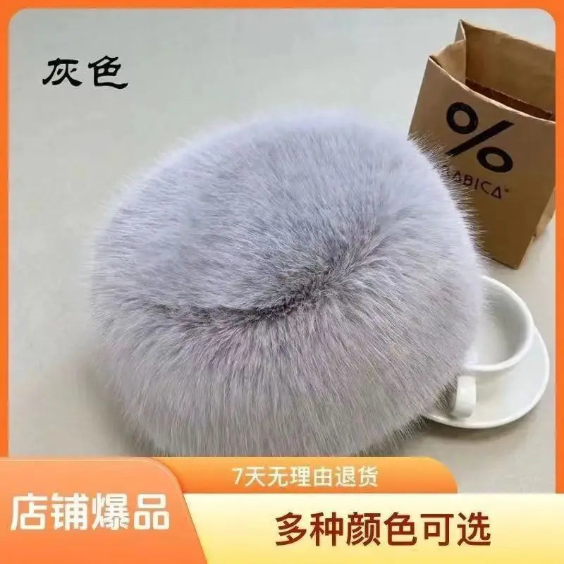 Faux Fur Headband Women Winter Hats Warm Fur Faux Bomber Fluffy Russian Caps Earmuff Girl Outdoor Ski Snow Earwarmer Beanies