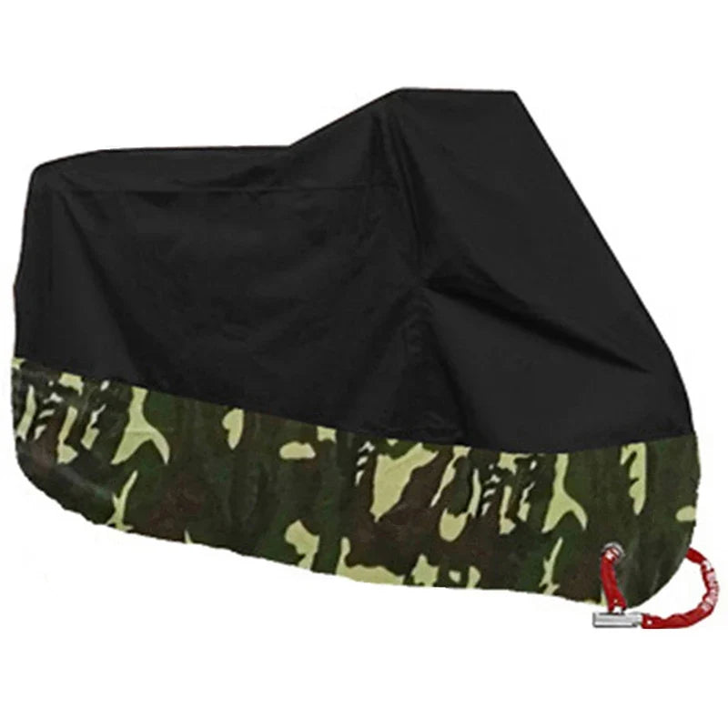 190T Black Blue Design Waterproof Motorcycle Covers Motors Dust Rain Snow UV Protector Cover Indoor Outdoor M L XL XXL XXXL 4XL