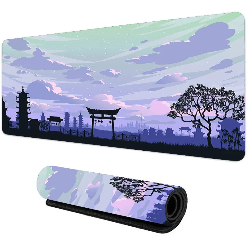 Night Moonlight Large Mouse Pad – Non-Slip Gaming & Office Desk Mat for Laptop, PC, and Esports Players
