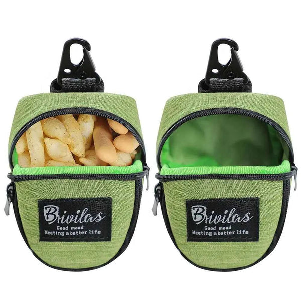 Portable Dog Treat Pouch – Training & Travel Bag with Poop Dispenser