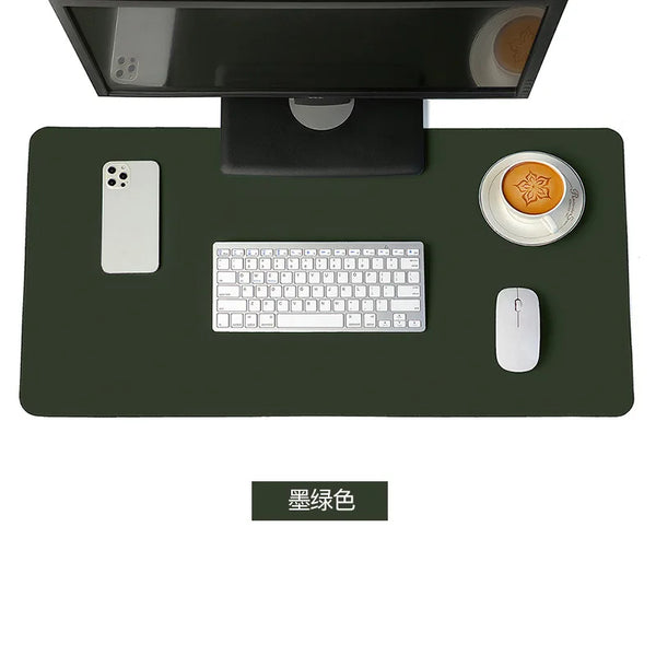 White Mouse Pad – Large Portable Waterproof Non-Slip PU Suede Gaming & Office Desk Mat for Keyboard and Mouse