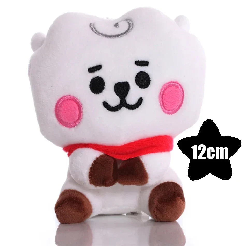 B-T-21 Plush Toy Set – Cute Cartoon Animal Keychain & Backpack Pendant, Soft Stress Relief Toy & Friend Gift