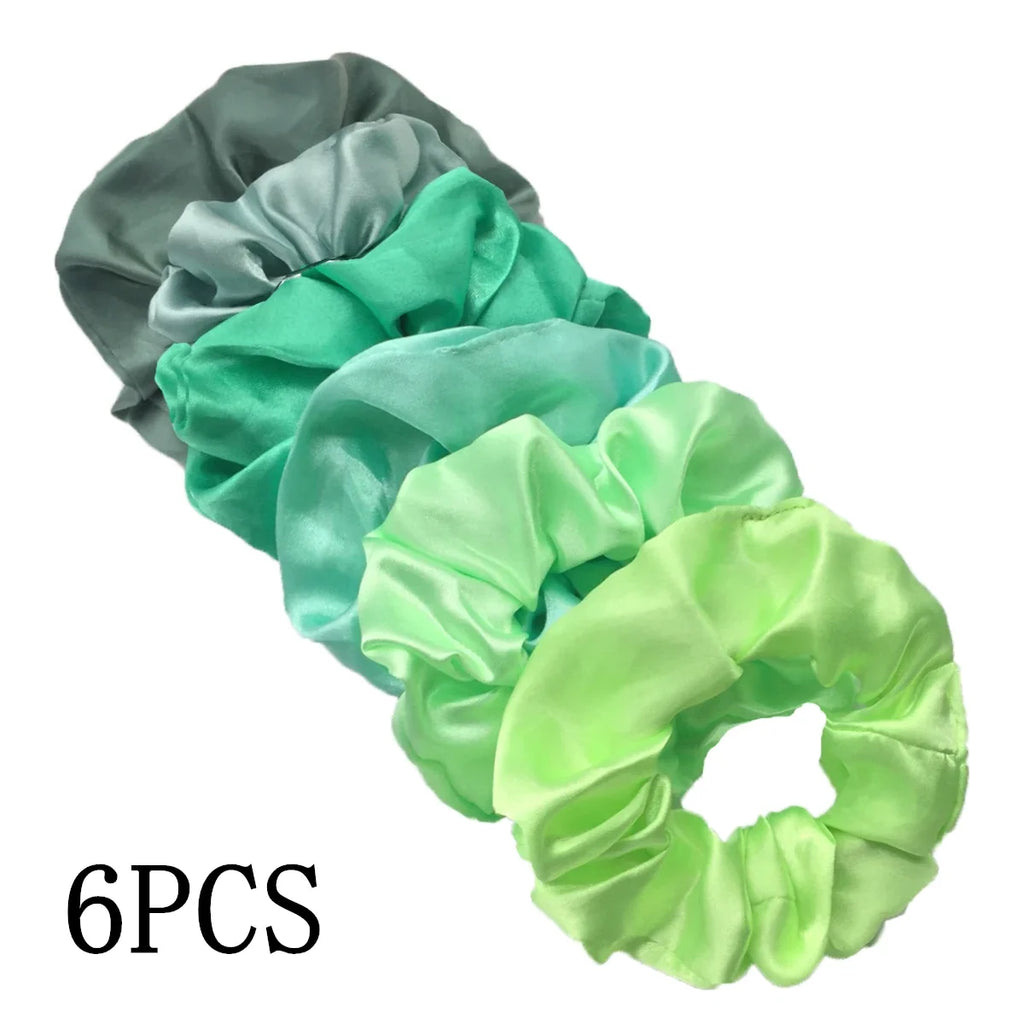 Satin Scrunchies Set for Women & Girls – 25/10/6 Pcs Elastic Hair Bands | Soft Silk Ponytail Holders & Fashion Hair Accessories