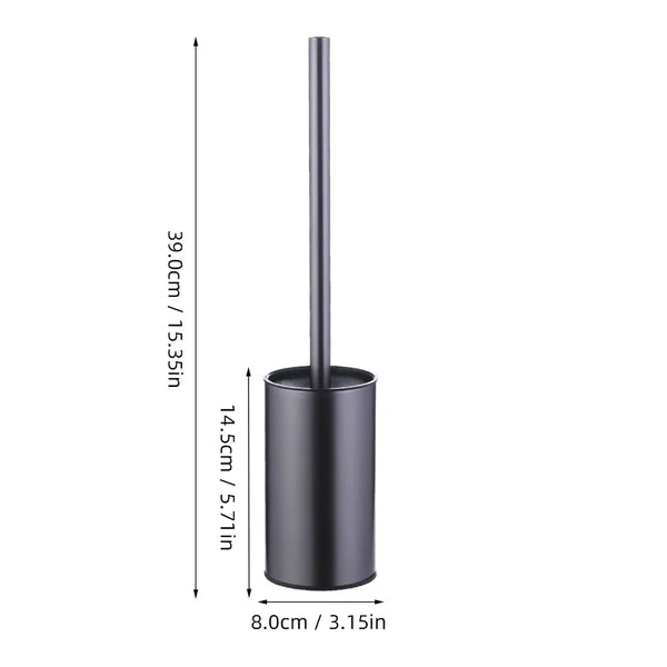 Toilet Bowl Brush Holder Set – Hidden Compact Deep Cleaning Scrubber
