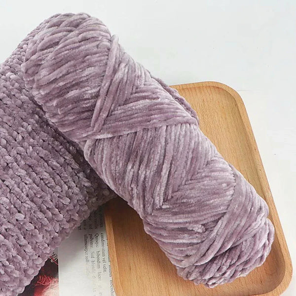 95g Chenille Soft Velvet Yarn Blended Knitting Wool Crochet Handmade Scarf Coat Baby Blanket And Hat