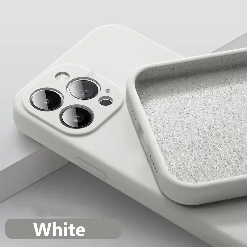 Solid Silicone Phone Case For IPhone 16 & 17